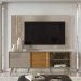 Rack Com Painel Para TV 65 Polegadas 7131 Fendi Naturale Madetec