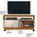 Rack Para TV 50 Polegadas 3891 Naturale Off White Madetec