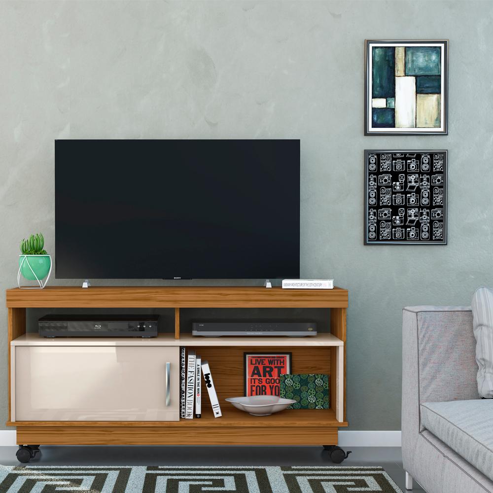 Rack Para TV 50 Polegadas 3891 Naturale Off White Madetec
