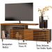 Rack Para TV 65 Polegadas 3971 Fendi Naturale Madetec