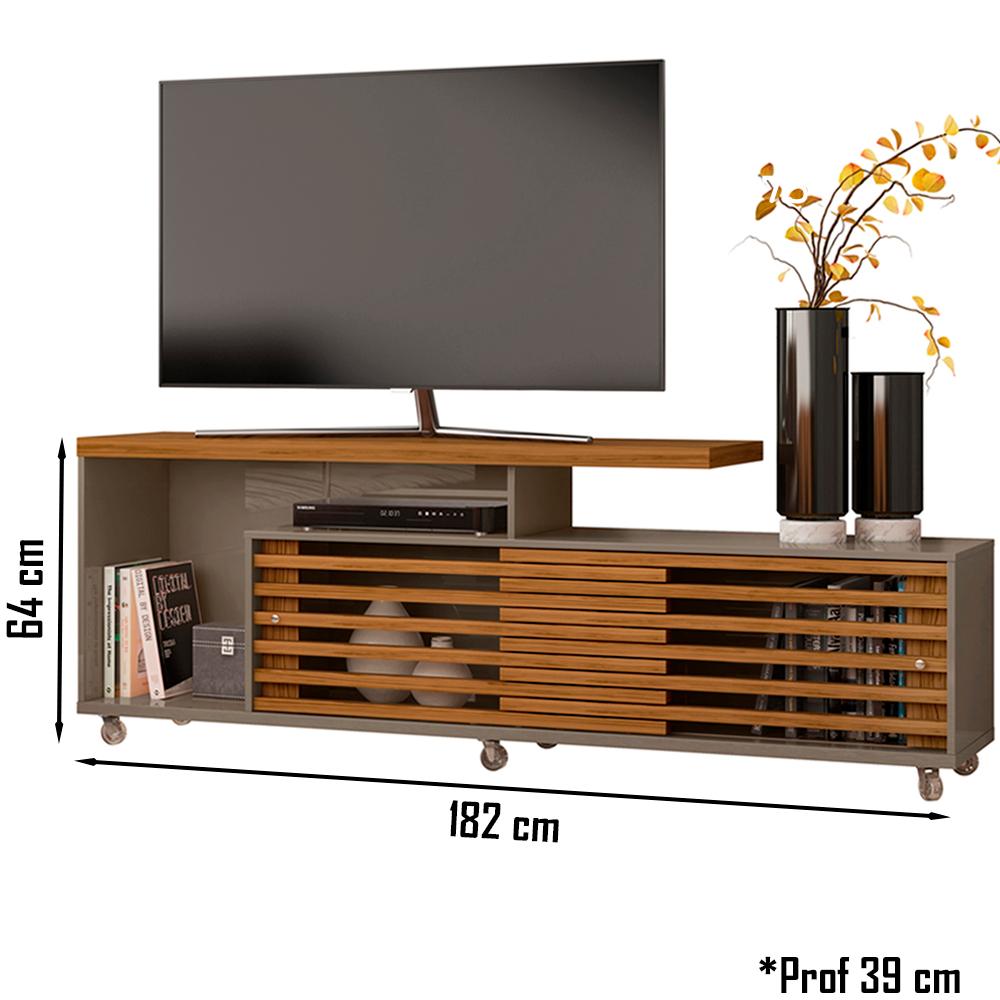 Rack Para TV 65 Polegadas 3971 Fendi Naturale Madetec