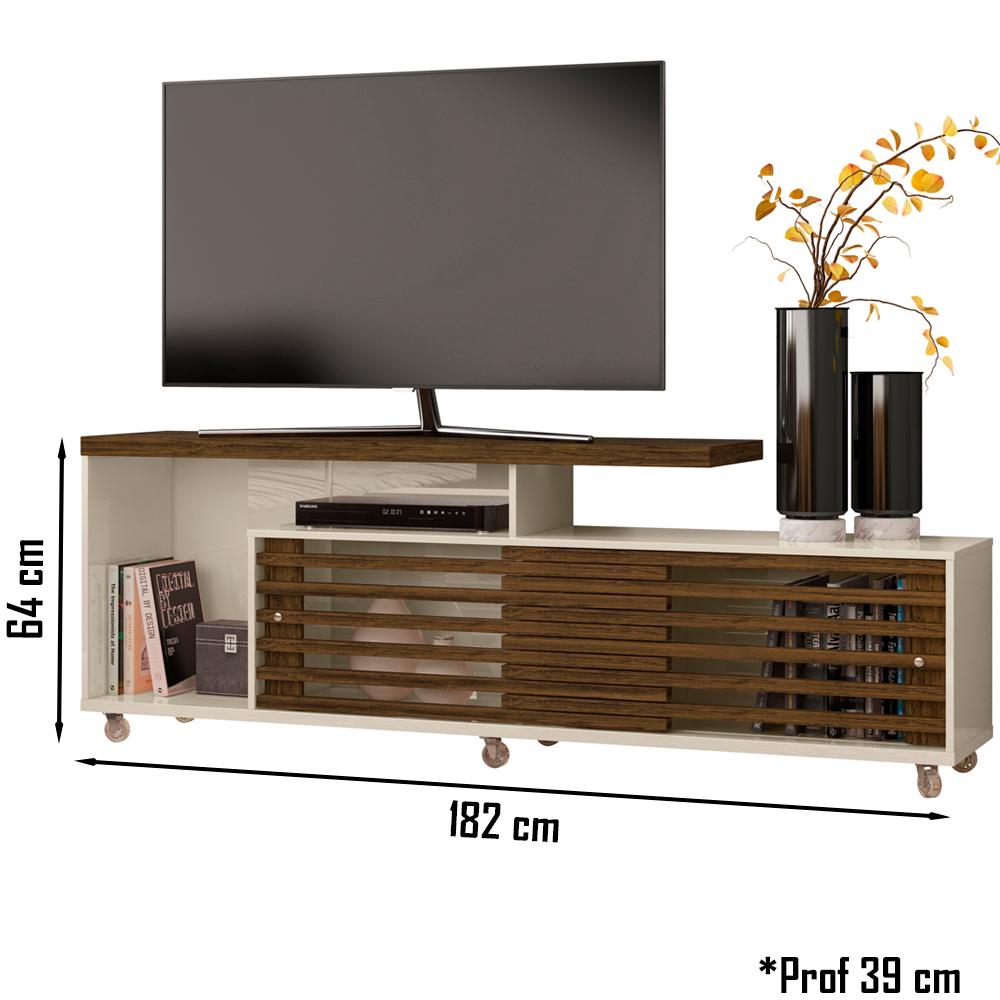 Rack Para TV 65 Polegadas 3971 Off White Savana Madetec