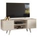 Rack Para Tv 55 Pol 2 Portas 136 cm Lisboa Calacata Off White MADETEC