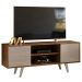 Rack Para Tv 55 Pol 2 Portas 136 cm Lisboa Fendi Naturale MADETEC