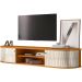Rack Suspenso 2 Portas Faro Para Tv de 75" Polegadas Cinamomo/Off White