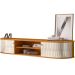 Rack Suspenso 2 Portas Faro Para Tv de 75" Polegadas Cinamomo/Off White