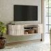 Rack Suspenso 2 Portas Moderno Para Tv de 60" Polegadas Calacata/Off White