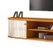 Rack Suspenso Tv 75 Pol 2P 183 cm Algarve Cinamomo Off White MADETEC