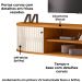 Rack Suspenso Tv 75 Pol 2P 183 cm Algarve Cinamomo Off White MADETEC