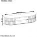Rack Suspenso Tv 75 Pol 2P 183 cm Algarve Cumaru Opala MADETEC