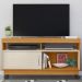 Rack Tv 50 Pol 121 cm 1 Porta Artur Cinamomo Off White MADETEC