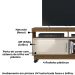 Rack Tv 50 Pol 121 cm 1 Porta Artur Naturale Off White MADETEC