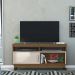 Rack Tv 50 Pol 121 cm 1 Porta Artur Naturale Off White MADETEC