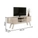 Rack para TVs de 75" Oxônia Calacata Off White