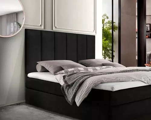 Cabeceira Painel para Cama Box Casal 1,40 Estofada Em Suede Para Quarto Luxo Vs
