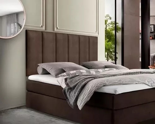 Cabeceira Painel para Cama Box Queen Size 1,60 Estofada Em Suede Para Quarto Luxo Vs