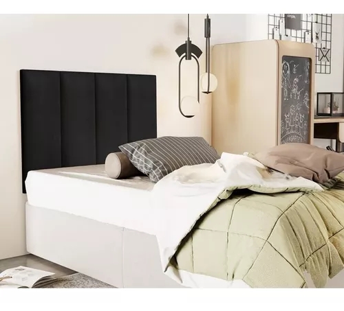 Cabeceira Painel para Cama Box Solteiro 88 Estofada Quarto Luxo Linha A Vs