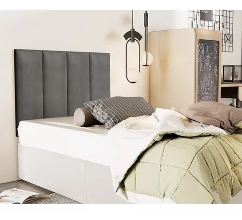 Cabeceira Painel para Cama Box Solteiro 88 Estofada Quarto Luxo Linha A Vs