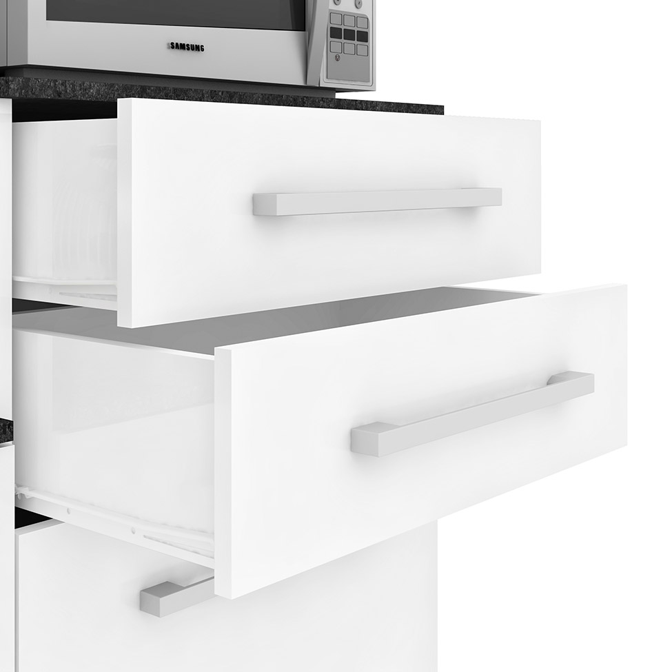 Cozinha compacta Suprema 6 Portas 2 Gavetas Branco