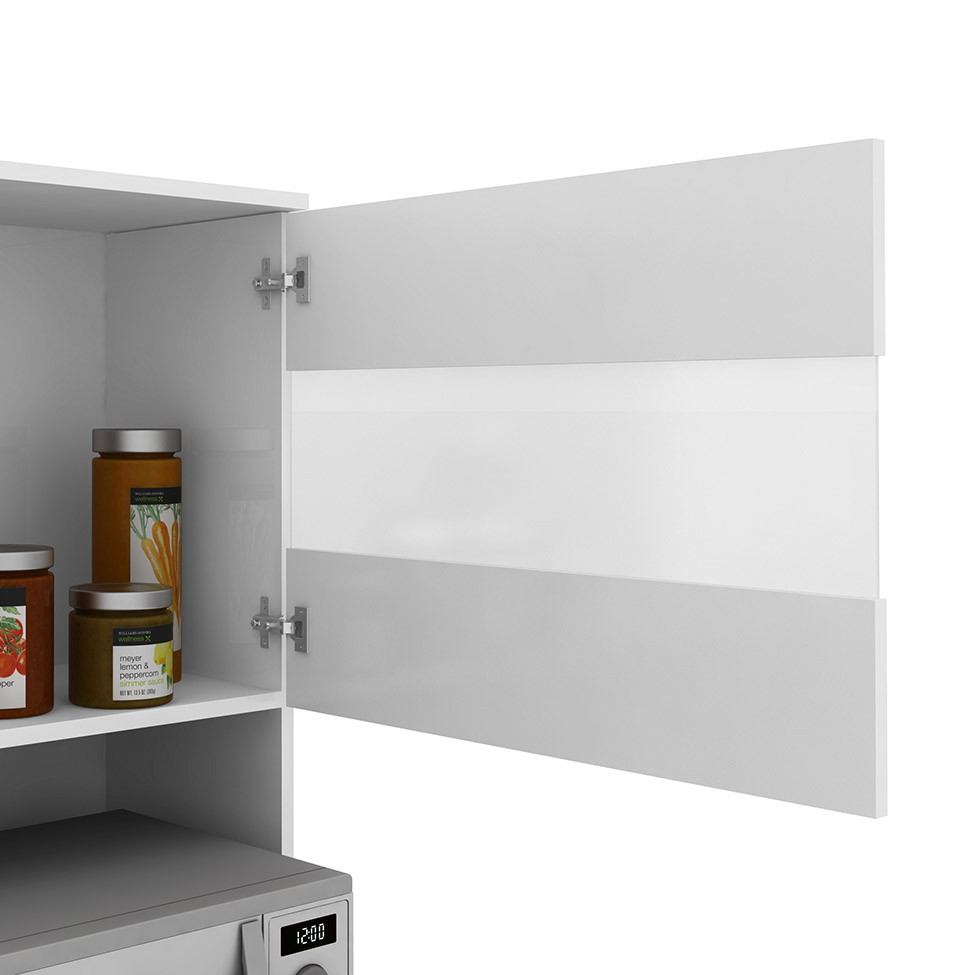 Cozinha compacta Suprema 6 Portas 2 Gavetas Branco