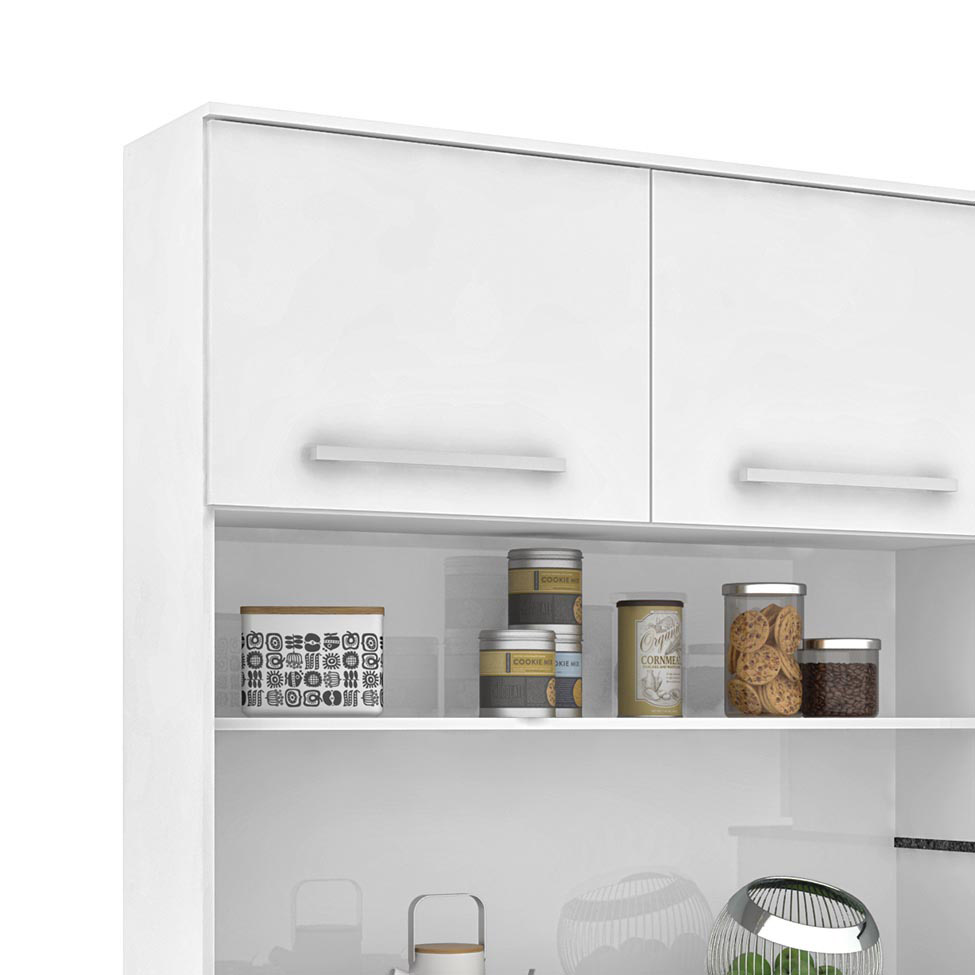 Cozinha compacta Suprema 6 Portas 2 Gavetas Branco