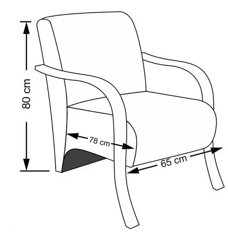 Kit 5 Poltronas Para Sala de Espera Recepção Branco Em Courino Com Braços de Madeira Decorativa Confortável Até 120 kg - PCM