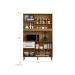 Kit Armário De Cozinha Compacta Branco Multiuso Espaçoso Com 5 Portas 2 Gavetas 1,20 Luxo Pm