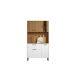 Kit Armário De Cozinha Compacta Branco Viena Plus Com 4 Portas e 1 Gaveta Vp