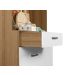 Kit Armário De Cozinha Compacta Branco Viena Plus Com 4 Portas e 1 Gaveta Vp