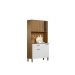 Kit Armário De Cozinha Compacta Branco Viena Plus Com 4 Portas e 1 Gaveta Vp