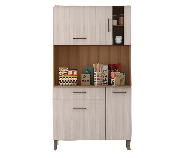 Kit Armário De Cozinha Compacta Elmo Viena Plus Com 4 Portas e 1 Gaveta Vp
