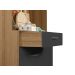 Kit Armário De Cozinha Compacta Grafite Viena Plus Com 4 Portas e 1 Gaveta Vp