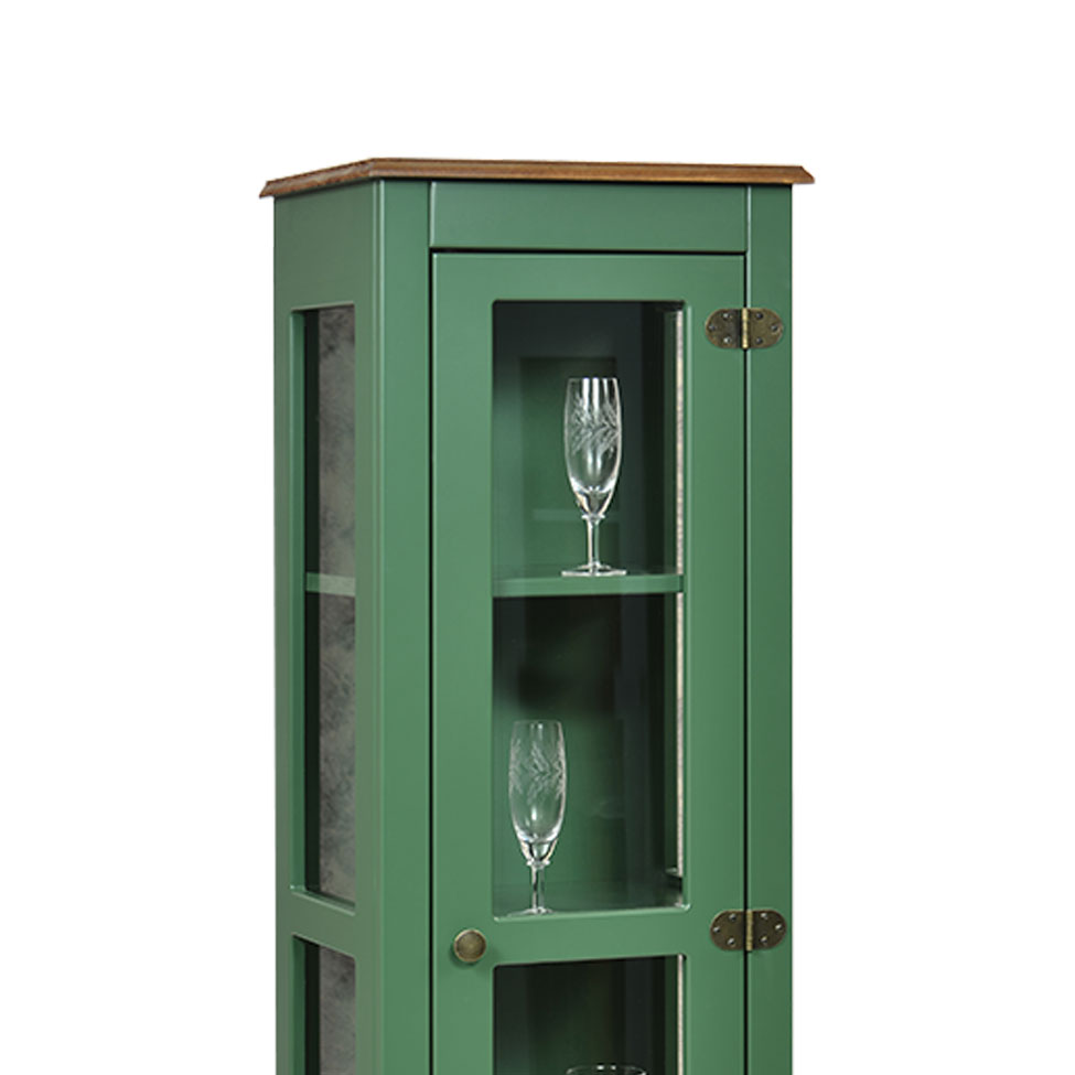 Cristaleira Roma 1 PT 1 GV Amêndoa e Verde