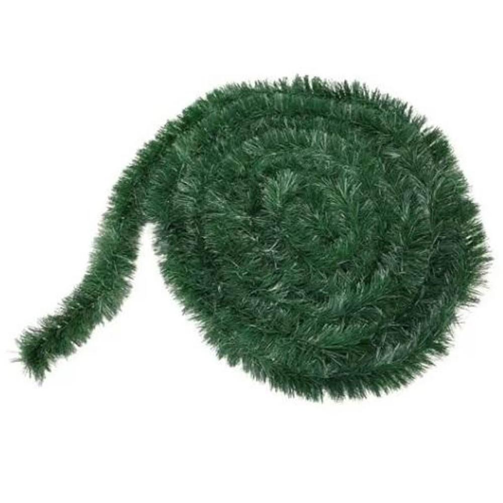 Festão Largo Pet 11 Fitas para Decoração de Natal 10cm com 5 Metros Magizi Verde