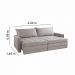 Sofá Cama Retátil E Reclinável Captiva Linho Cinza 2,24 M