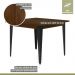 Conjunto Sala de Jantar Mesa Espanha 90cm com 4 Cadeiras em Aço e Junco Madri Mais Decor Linho Cinza/Mocaccino/Grafite/Junco Carvalho