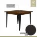 Conjunto Sala de Jantar Mesa Espanha 90cm com 4 Cadeiras em Aço e Junco Madri Mais Decor Linho Cinza/Mocaccino/Preto/Junco Carvalho