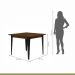 Conjunto Sala de Jantar Mesa Espanha 90cm com 4 Cadeiras em Aço e Junco Madri Mais Decor Linho Claro/Mocaccino/Preto/Junco Carvalho