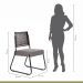Conjunto Sala de Jantar Mesa Espanha 90cm com 4 Cadeiras em Aço e Junco Madri Mais Decor Linho Claro/Siena/Preto/Junco Carvalho