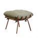 Poltrona e Puff M06 Mais Decor Cobre/Linho Bege