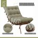 Poltrona e Puff M06 Mais Decor Cobre/Linho Bege
