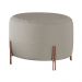 Puff Girassol Mais Decor Cobre/Linho Areia