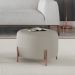 Puff Girassol Mais Decor Cobre/Linho Areia