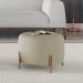Puff Girassol Mais Decor Cobre/Linho Bege
