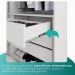 Guarda Roupa Casal 100% Mdf 3 Portas De Correr 6 Gavetas Com Espelho Central Fênix - Mais Móveis  Neve