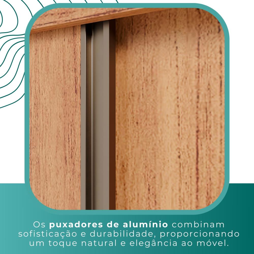 Guarda Roupa Casal 100% Mdf 3 Portas De Correr Com 3 Espelhos 6 Gavetas Fênix - Mais Móveis  Cinamomo