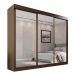 Guarda Roupa Casal 100% Mdf 3 Portas De Correr Com 3 Espelhos 6 Gavetas Fênix - Mais Móveis  New Canion