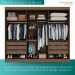 Guarda Roupa Casal 100% Mdf 3 Portas De Correr Com 3 Espelhos 6 Gavetas Fênix - Mais Móveis  New Canion