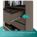 Guarda Roupa Casal 100% Mdf 3 Portas De Correr Com 3 Espelhos 6 Gavetas Fênix - Mais Móveis  New Canion