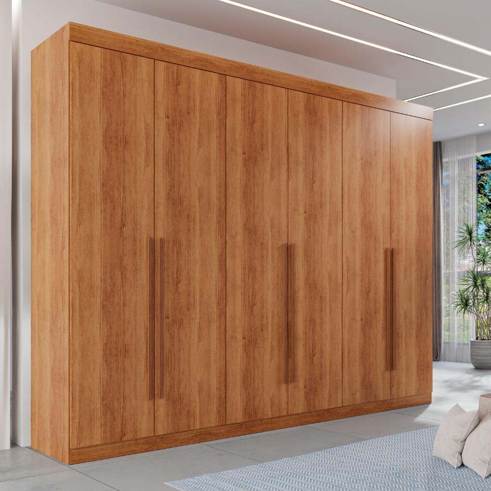 Guarda Roupa Casal 100% Mdf 6 Portas 6 Gavetas Itália - Mais Móveis  Cinamomo